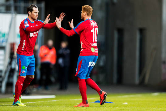 Helsingborgs Johan Persson och Alexander Farnerud