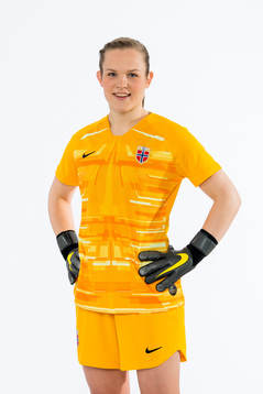 Goalkeeper Oda Marie Bogstad of Norway poses for a portrait