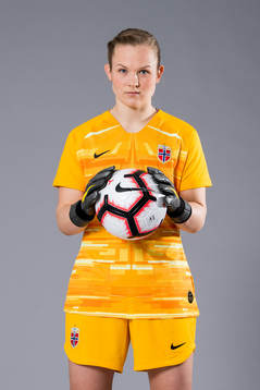 Goalkeeper Oda Marie Bogstad of Norway poses for a portrait