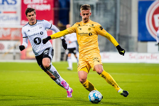 Pål Andre Helland of Rosenborg and Erlend Dahl Reitan of