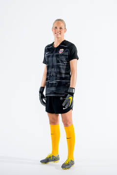 Goalkeeper Ingrid Hjelmseth of Norway poses for a portrait