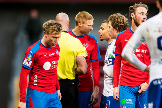 Helsingborgs Markus Holgersson och IFK Norrköpings Jordan