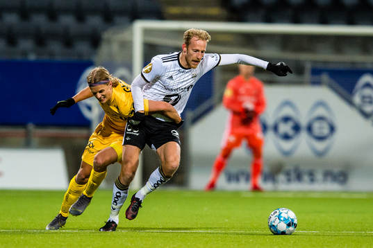 Ulrik Saltnes of Bodø/Glimt and Gjermund Åsen of Rosenborg