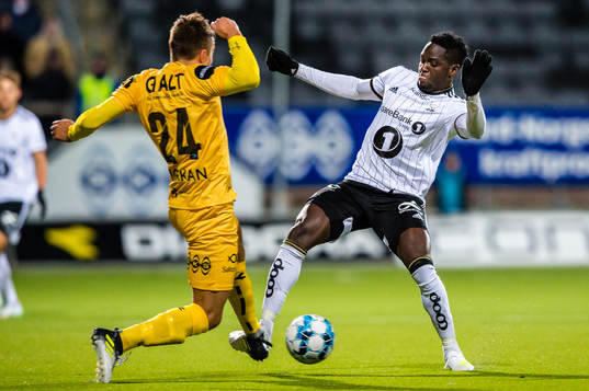 Fredrik André Bjørkan of Bodø/Glimt and Babajide David