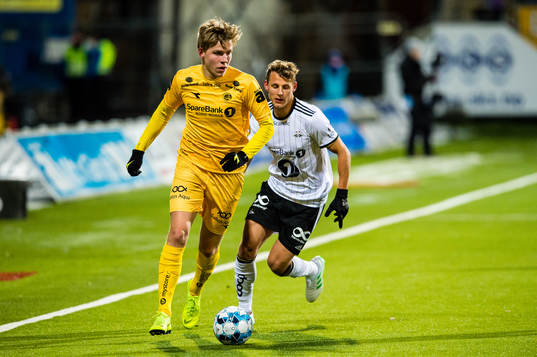Jens Petter Hauge of Bodø/Glimt and Vegar Eggen Hedenstad