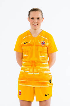 Goalkeeper Oda Marie Bogstad of Norway poses for a portrait
