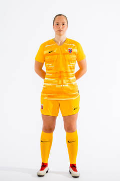 Goalkeeper Aurora Mikalsen of Norway poses for a portrait