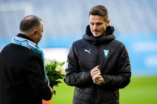 Malmö FFs Markus Rosenberg prisas