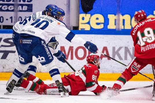 Leksands Martin Karlsson   och Moras Mathias Bromé ovh