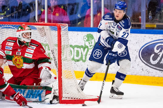 Moras målvakt Christian Engstrand och Leksands Anton