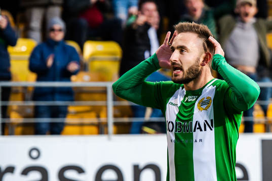 Hammarbys Muamer Tankovic jublar