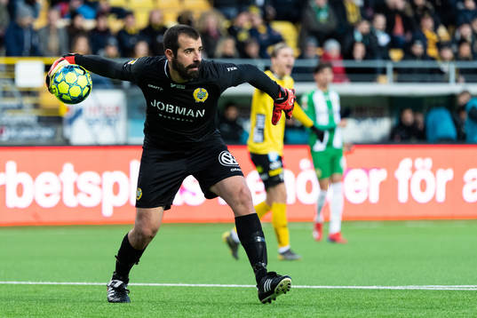 Hammarbys målvakt Gianluca Curci