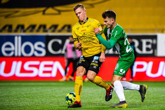 Hammarbys Muamer Tankovic och Elfsborgs Joakim Nilsson