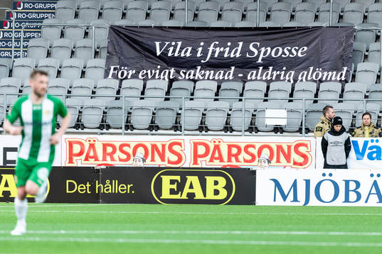 Banderoll på Hammarbys läktare