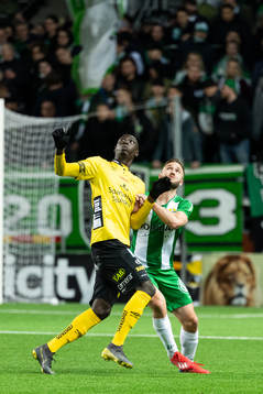 Hammarbys Mats Solheim och Elfsborgs Marokhy Ndione