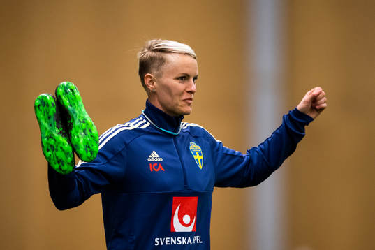 Nilla Fischer of the Swedish women national football team