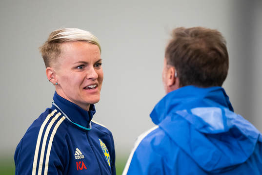 Nilla Fischer of the Swedish women national football team