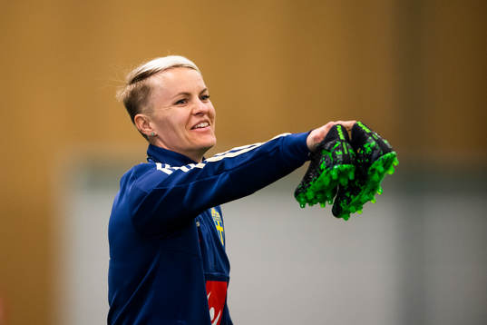 Nilla Fischer of the Swedish women national football team