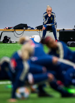 Caroline Seger of the Swedish women national football team
