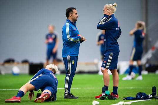 Caroline Seger of the Swedish women national football team
