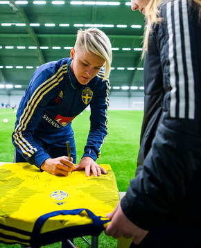 Nilla Fischer of the Swedish women national football team