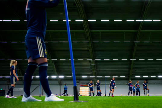 Players of the Swedish women national football team