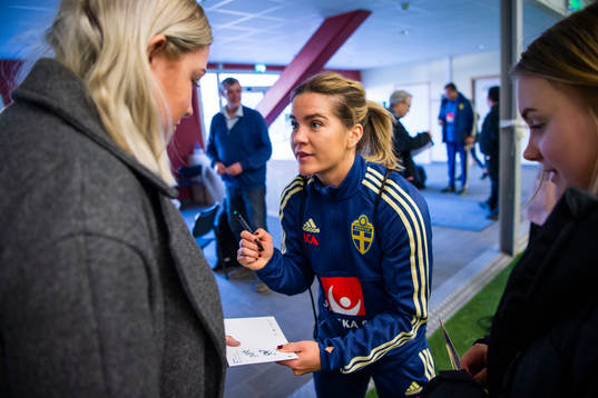 Hanna Folkesson of the Swedish women national football team