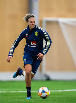 Lina Hurtig of the Swedish women national football team