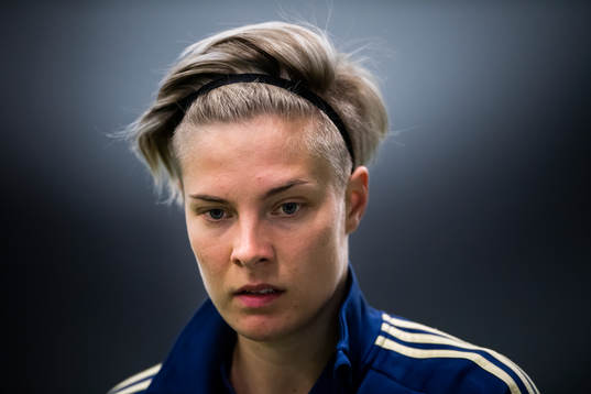 Lina Hurtig of the Swedish women national football team
