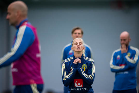 Sofia Jakobsson of the Swedish women national football team