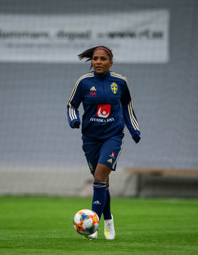 Madelen Janogy of the Swedish women national football team