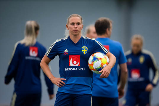 Jonna Andersson of the Swedish women national football team