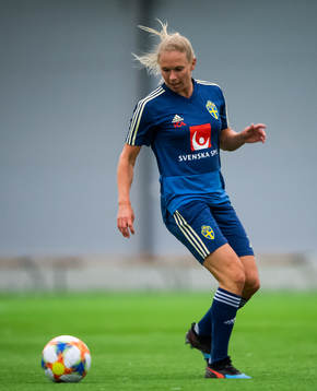 Jonna Andersson of the Swedish women national football team