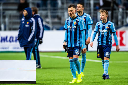 Djurgårdens spelare deppar