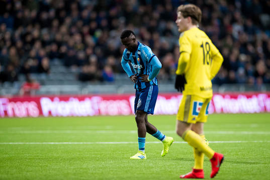 Djurgårdens Mohamed Buya Turay deppar