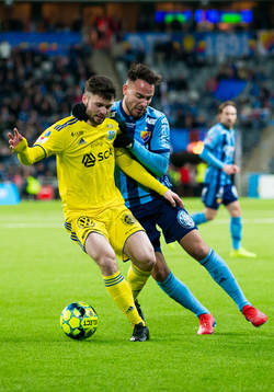 Sundsvalls Jonathan Tamimi Syberg och Djurgårdens Dzenis