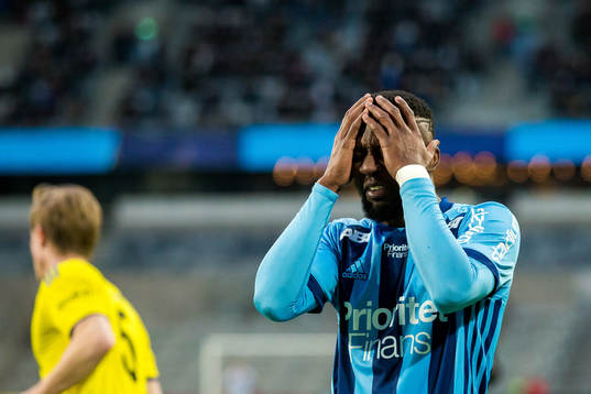 Djurgårdens Mohamed Buya Turay deppar