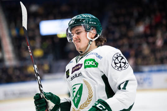 Färjestads Joakim Nygård grimaserar