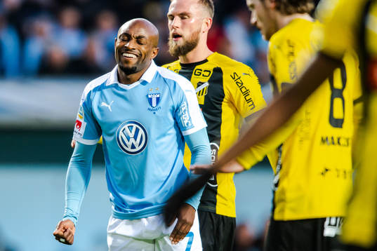 Malmö FFs Fouad Bachirou deppar