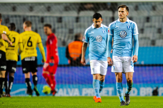 Malmö FFs Arnór Traustason deppar