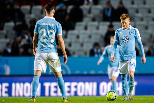 Malmö FFs Anders Christiansen deppar