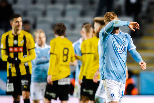 Malmö FFs Anders Christiansen deppar