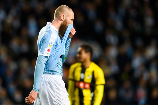 Malmö FFs Jo Inge Berget deppar