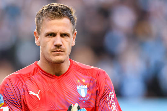 Malmö FFs målvakt Johan Dahlin