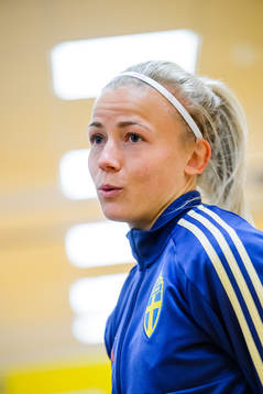 Hanna Glas of the Swedish women national football team
