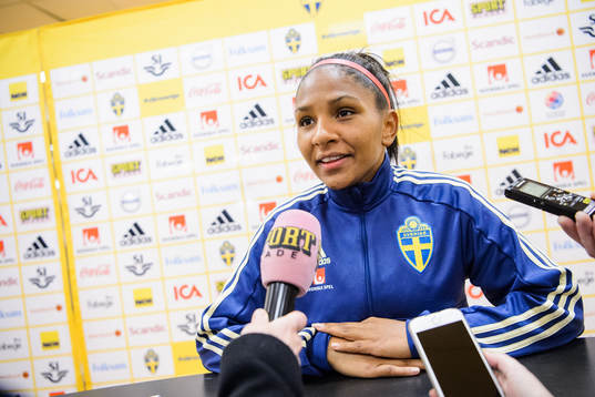 Madelen Janogy of the Swedish women national football team