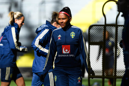Madelen Janogy of the Swedish women national football team