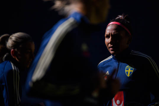 Madelen Janogy of the Swedish women national football team