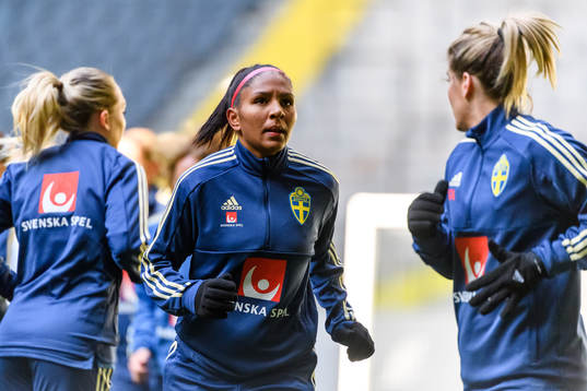 Madelen Janogy of the Swedish women national football team
