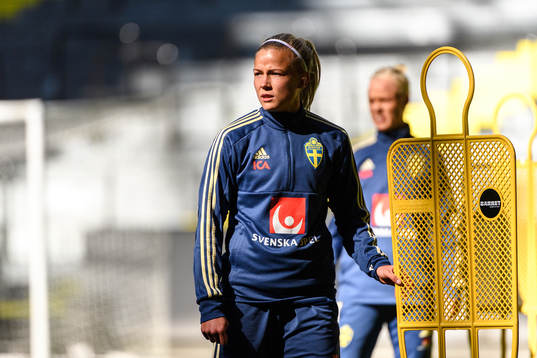 Hanna Glas of the Swedish women national football team